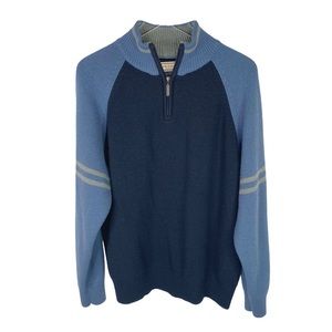 The Original Arizona Jean Company Color Block Quarter Zip Pullover - Size XL